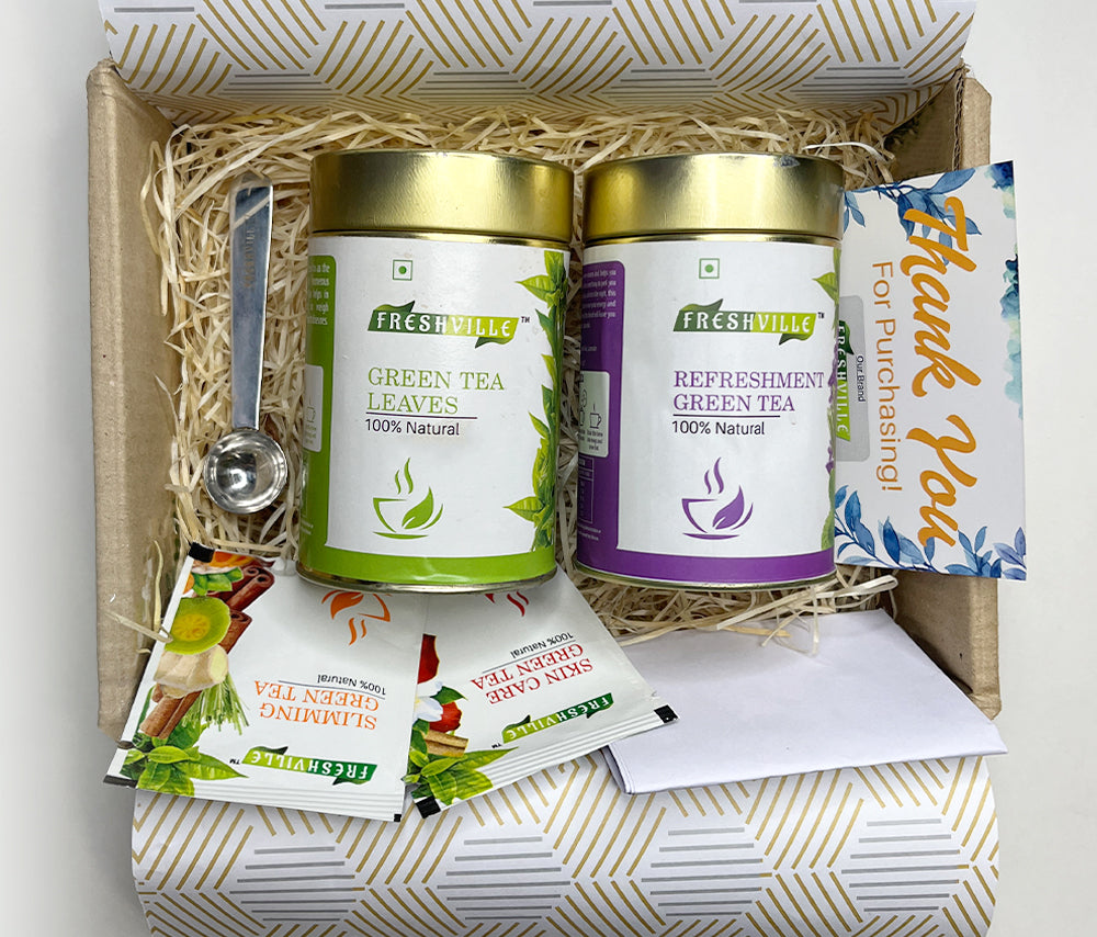Freshville Green Tea Refreshment Tea Gift Box Cambo (50gm*2)