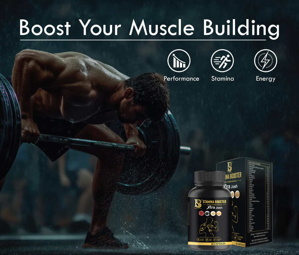 Stamina Booster Triple Power Capsule Xtra Josh and Massage Oil Spray Free