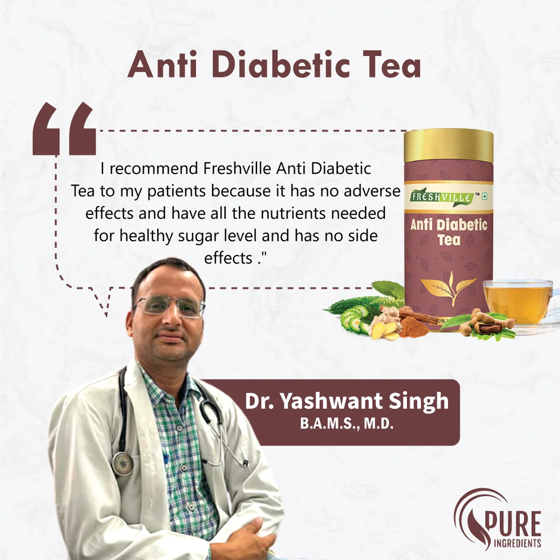 freshville anti diabetic tea