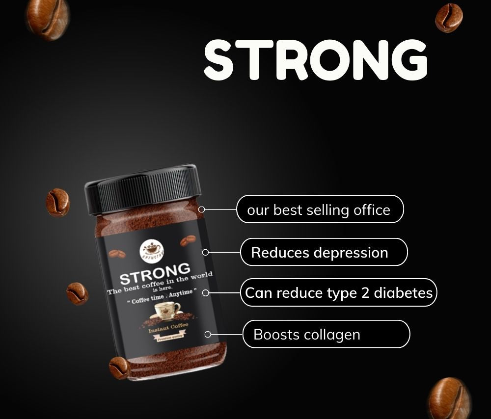 Brewstar Strong Coffee | Roast & Ground Coffee | Instant Coffee | Premium Coffee | Strong Coffee | Great Aroma | Authentic Taste | Easy to Use