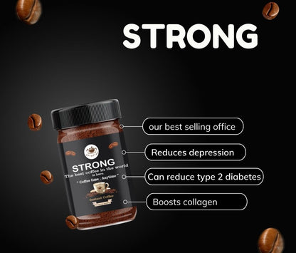 Brewstar Strong Coffee | Roast & Ground Coffee | Instant Coffee | Premium Coffee | Strong Coffee | Great Aroma | Authentic Taste | Easy to Use