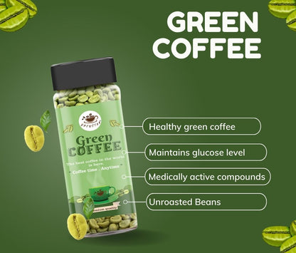 Brewstar Green Coffee | Premium Coffee | Green Coffee Beans | Reduce Body Fat | Weight Loss Great Aroma | Authentic Taste | Easy to Use