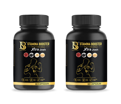 Stamina Booster Triple Power Capsule Xtra Josh Pack of 2 | Ayurvedic medicine to boost strength and stamina