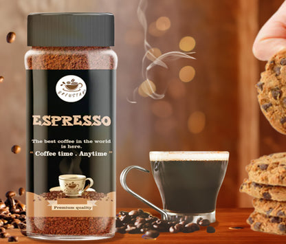 Brewstar Espresso Coffee | Roast & Ground Coffee | Instant Coffee | Premium Coffee | Great Aroma | Authentic Taste | Easy to Use