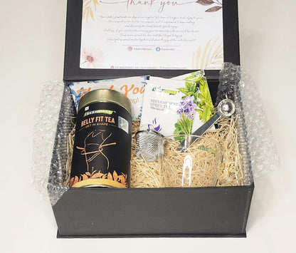 BellyFit Tea Gift Box With (Spoon, Stainer, Cup)