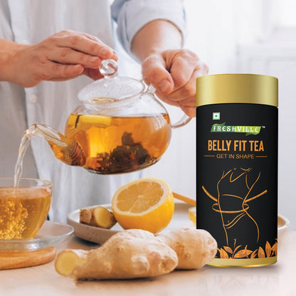 BellyFit Tea Gift Box With (Spoon, Stainer, Cup)