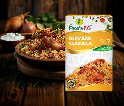 Freshokit Biryani Masala | Rich in Flavour | No Artificial Additives | Blend of Traditional Herbs and Spices