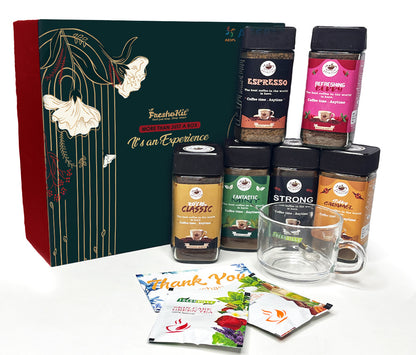 Brewstar Six Coffee (Refreshing Berry, Strong, Mint,  Espresso, Caramel, Classic) Combo Gift Box Pack