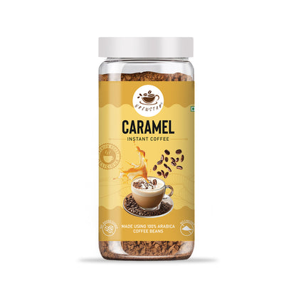 Brewstar  Caramel Coffee | Roast & Ground Coffee | Instant Coffee | Premium Coffee | Caramel Flavour | Great Aroma | Authentic Taste | Different Flavours | Easy to Use