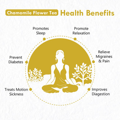 Freshville Chamomile Tea |  Stress Relief, Relaxation and Improved Sleep Quality