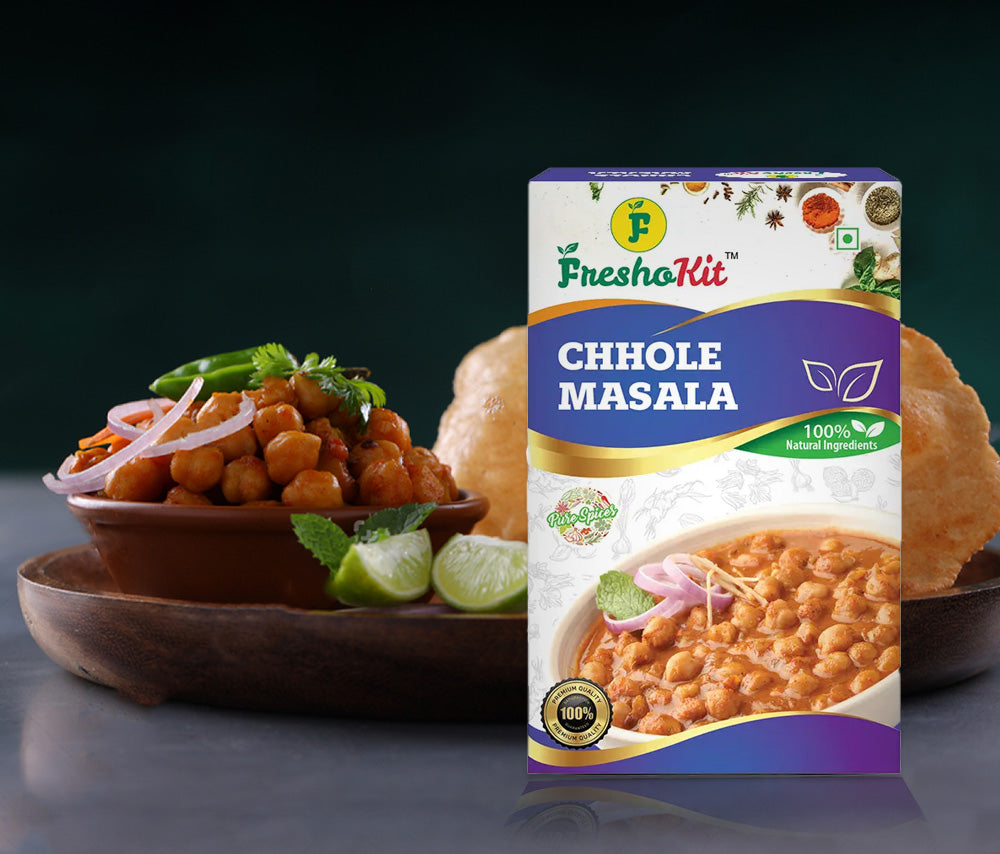 Freshokit Chhole Masala | Rich in Flavour | No Artificial Additives | Blend of Traditional Herbs and Spices