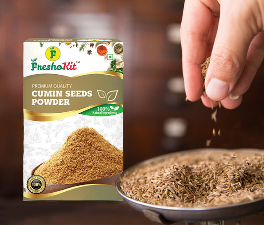 Freshokit Cumin Seeds Powder | Rich in Flavour | No Artificial Additives | No Added Preservatives & Colours