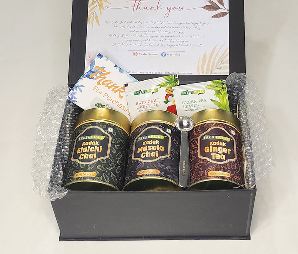 Kadak Elaichi , Ginger And Masala Tea Gift Box