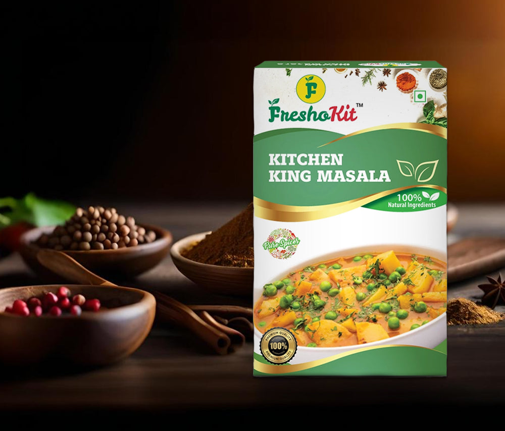 Freshokit Kitchen King Masala | Rich in Flavour | No Artificial Additives | Blend of Traditional Herbs and Spices