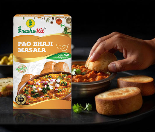 Freshokit Pav Bhaji Masala | Rich in Flavour | No Artificial Additives | Blend of Traditional Herbs and Spices