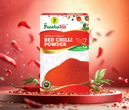 Freshokit Red Chilli Powder | Rich in Flavour | No Artificial Additives | No Added Preservatives & Colours