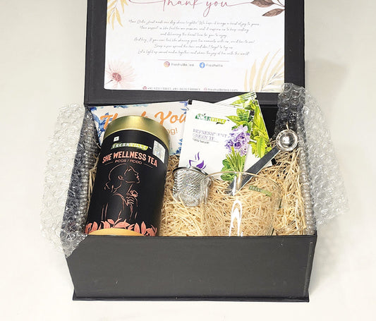 She Wellness Gift Box with (Spoon, Stainer, Cup)