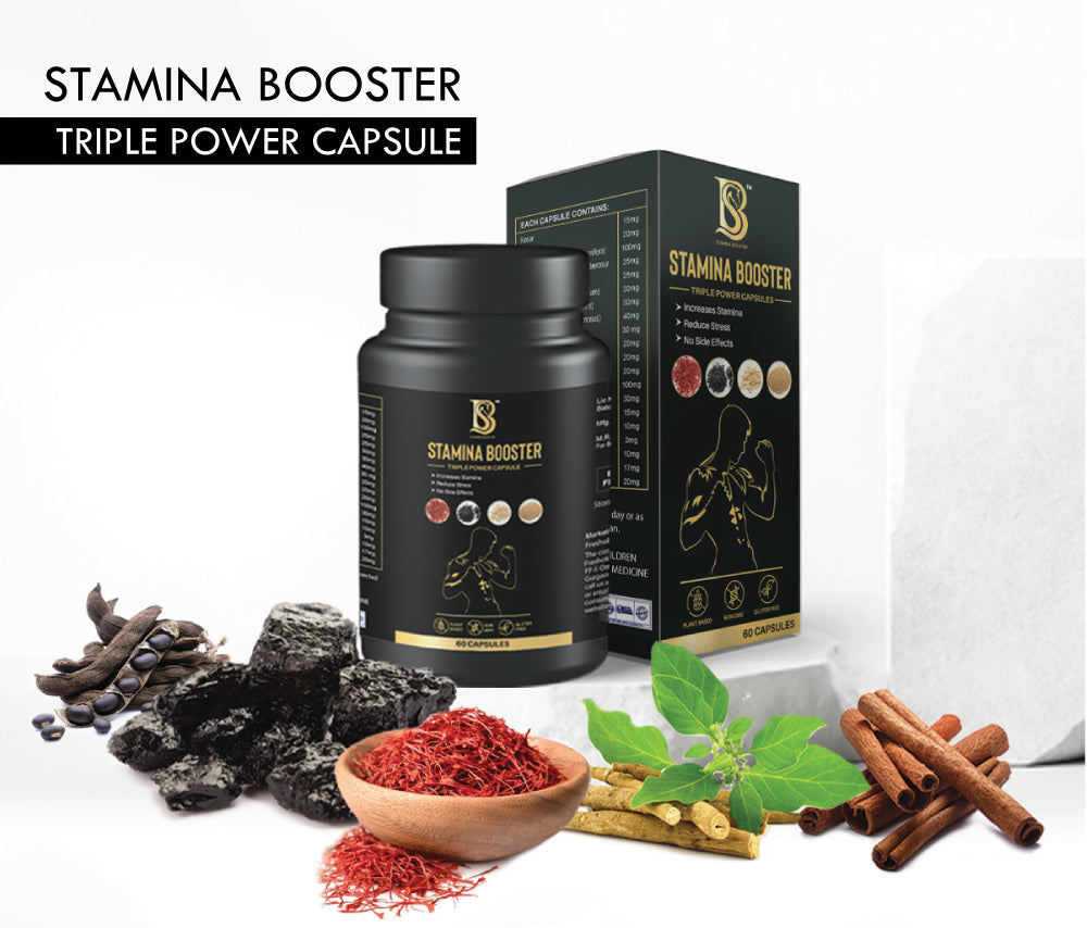 Stamina Booster Triple Power Capsule | Ayurvedic medicine to boost strength and stamina