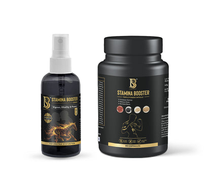 Stamina Booster Triple Power Capsule & Spray Combo | Boost Strength & Energy