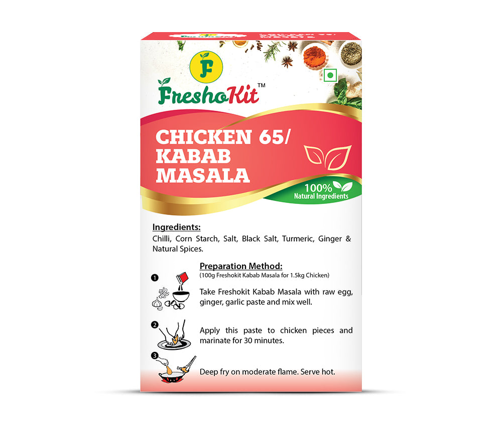 Pack of 5 | Freshokit Chicken 65 Masala | Rich in Flavour |