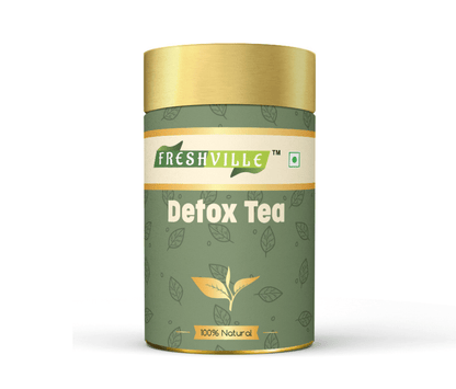 Freshville Detox Tea | Detoxify Body with herbs Peppermint, Lemongrass, Hibiscus, Cardamom, Cinnamon, Green Tea