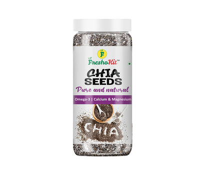 Freshokit Chia Seeds | Chia Seeds for Weight Loss | Healthy Snacks | Nutrient-Rich Superfood | Rich in Omega 3, Protein & Carbohydrates