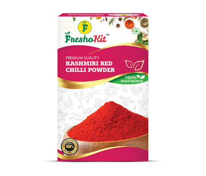 Freshokit Kashmiri Red Chilli Powder | Rich in Flavour | No Artificial Additives | No Added Preservatives & Colours