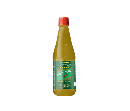 Freshville Green Chilli Sauce | Made with Real Green Chilli | No Artificial Colours | Green Hot Chilli Sauce For All Cuisines | 100% Vegetarian | Dip | Spread |