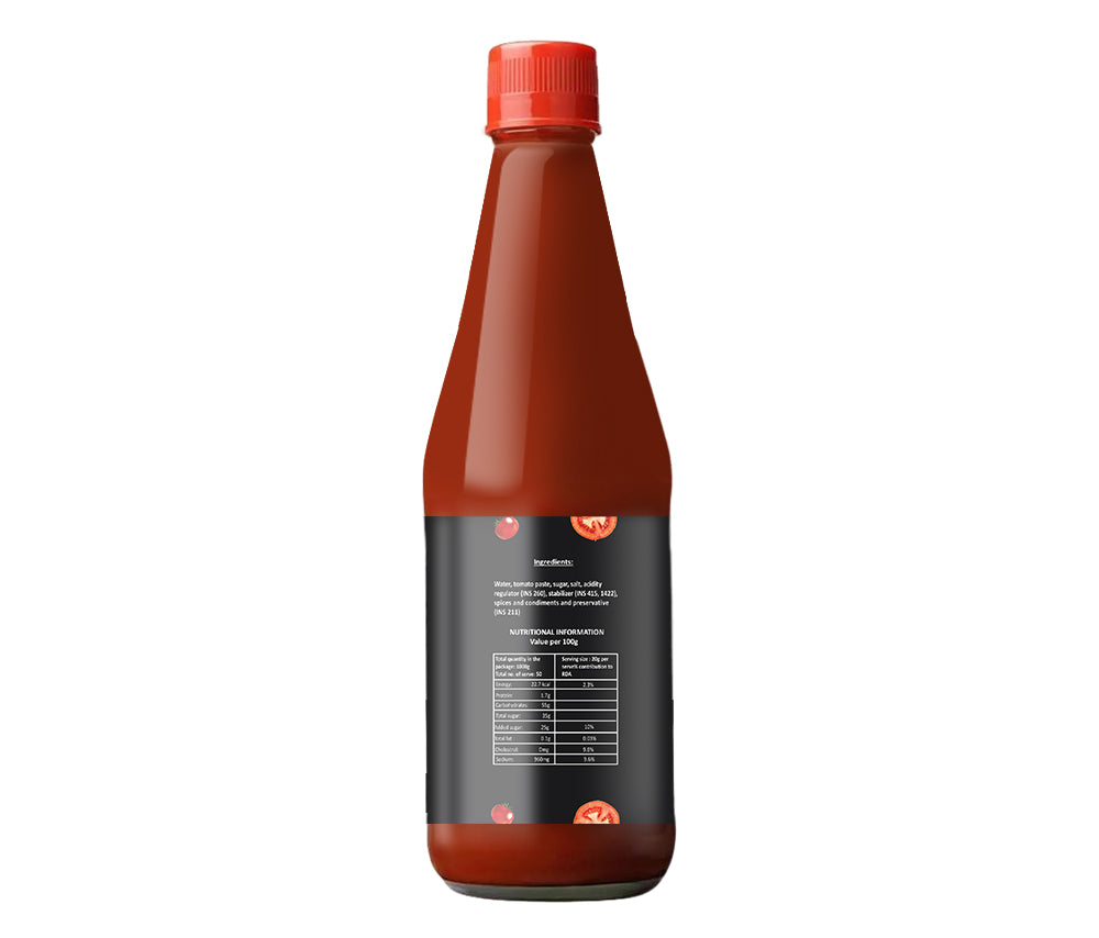 Freshville Tomato Ketchup | Made with Real Fresh Tomatoes | No Artificial Colours | Thick & Tasty Ketchup | 100% Vegetarian