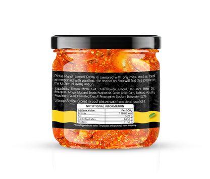 Pickle Planet Lemon - Sweet Pickle | Homemade Pickle | Authentic, Tangy & Delicious Taste | No Artificial Color and Flavors | Gluten Free | Mithe Nimbo ka achar