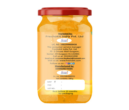 Freshokit Deliciously Homemade Mango Jam | A Taste of Tropical Bliss | Spreader jam | Low Sugar | 70% Mango Content | Plant Based | Low Carb | Vegan | NON GMO