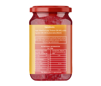 Freshokit Deliciously Homemade Mixed fruit Jam | A Taste of Tropical Bliss | Spreader jam | Low sugar | 70% Mixed Fruit Pulp | Plant Based | Low Carb | Vegan | NON GMO