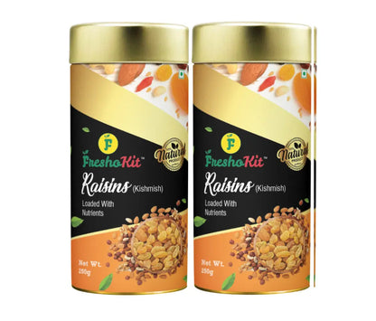 Freshokit Raisins-Kishmish | Premium Raisins | Rich in Iron & Vitamin B | Healthy Sweet & Tasty Raisins | Healthy Snacks