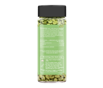 Brewstar Green Coffee | Premium Coffee | Green Coffee Beans | Reduce Body Fat | Weight Loss Great Aroma | Authentic Taste | Easy to Use