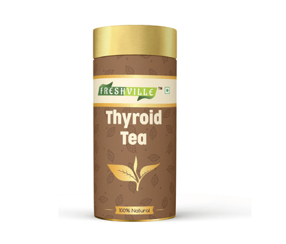 Freshville Thyroid Tea | Helps With Thyroid Support (Tsh T3 T4) | Ashwagandha, Turmeric, Liquorice, Nittle, Cinnamon, Ginger, Chamomile, Flax Seed