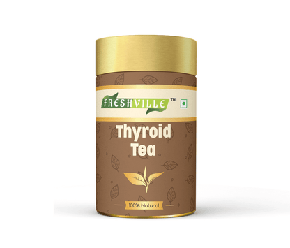 Freshville Thyroid Tea | Helps With Thyroid Support (Tsh T3 T4) | Ashwagandha, Turmeric, Liquorice, Nittle, Cinnamon, Ginger, Chamomile, Flax Seed