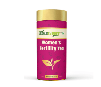 Freshville Women Fertility Tea | Hormonal Balance, Increase fertility with Herbs Fennel, Nettle, Cinnamon, Ginger, Tulsi, Fenugreek, Spearmint, Shatavari, Moringa